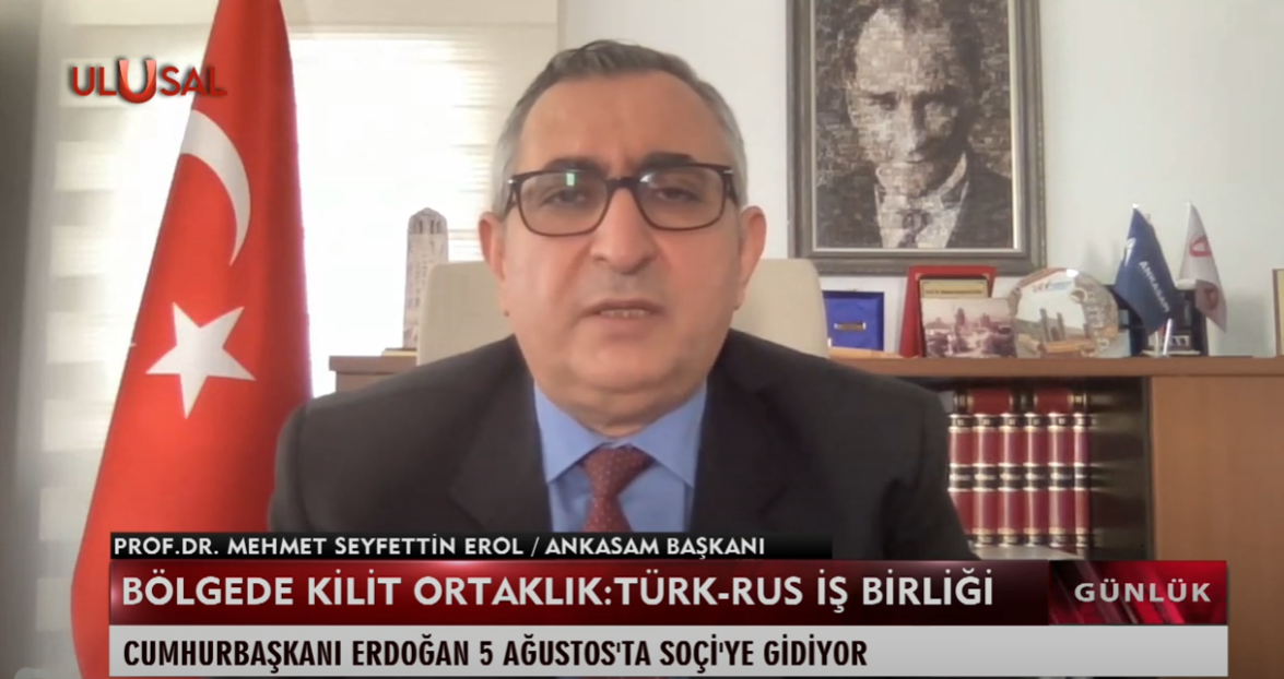 ANKASAM Başkanı Prof. Dr. Mehmet Seyfettin Erol: Tahıl Koridoru Barışa Giden Bir Yol