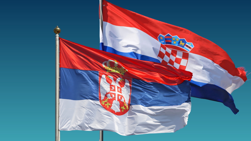Флаг сербии+флаг хорватии. Сербия против хорватии. Флаг югославской хорватии. Сербско хорватский флаг. Между сербией и хорватией.