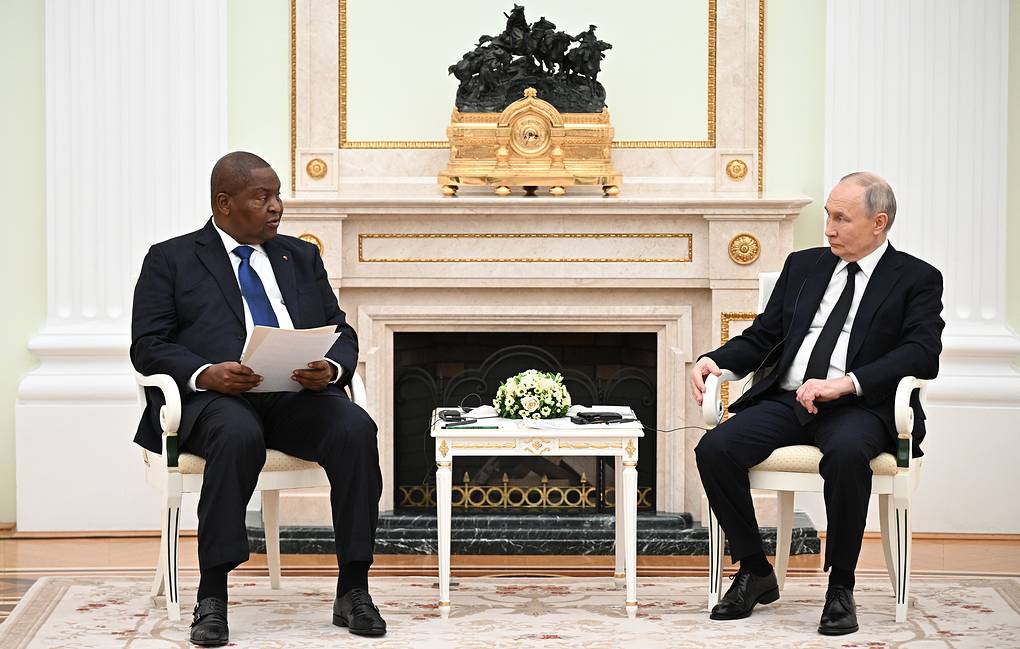 Putin, Central African Republic leader
