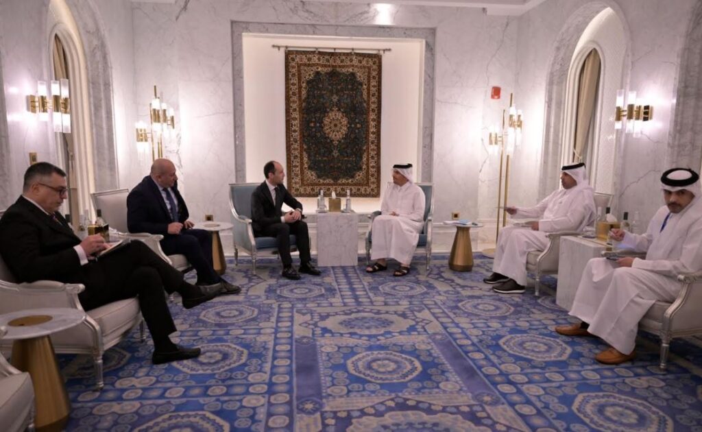 Economy Minister discusses economic cooperation with Qatari PM