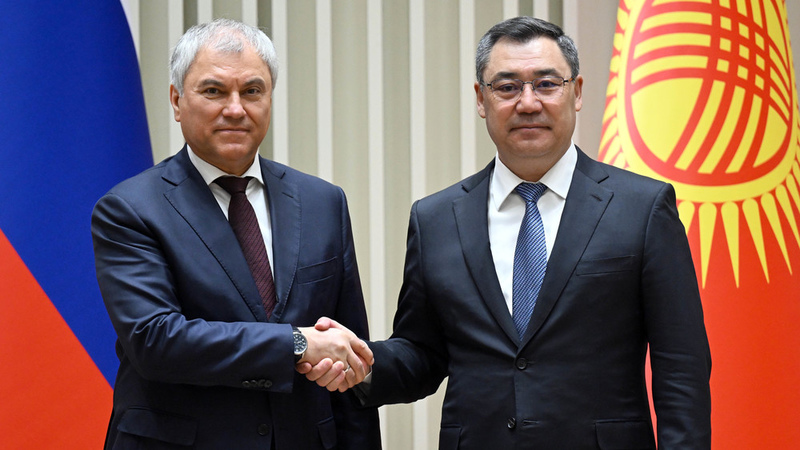 President Japarov holds meeting with Speaker of Russian Parliament Vyacheslav Volodin